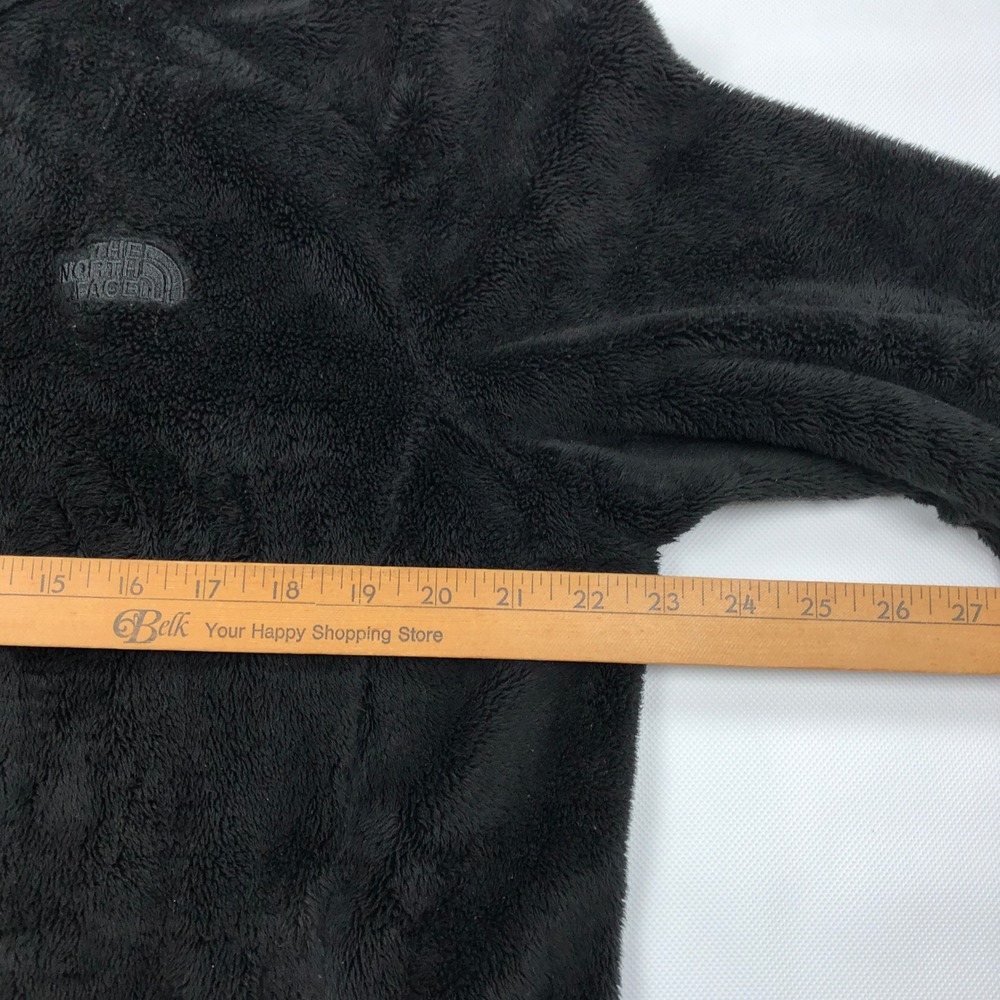 The North Face Osito Fleece Jacket Womens XL Black Full Zip Soft Fuzzy Coat - Picture 7 of 10